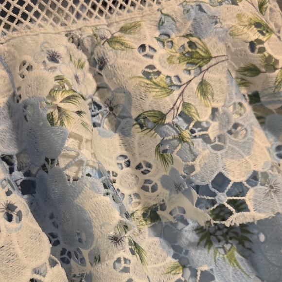 Just Me Blue Floral Midi Dress - Picture 4 of 4